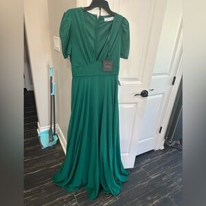 Mac Duggal Green Maxi Dress
